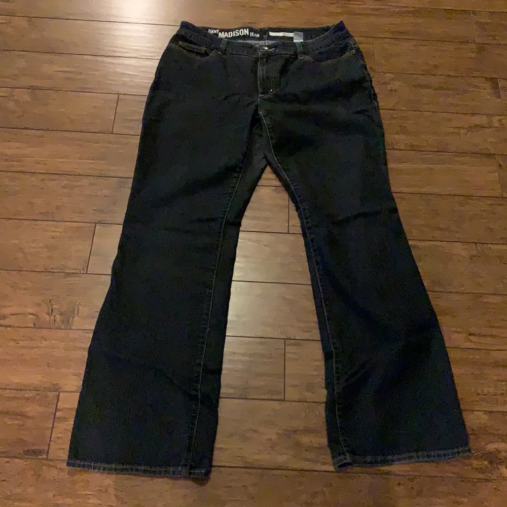 DKNY Madison jean 14R black jeans EUC stretch